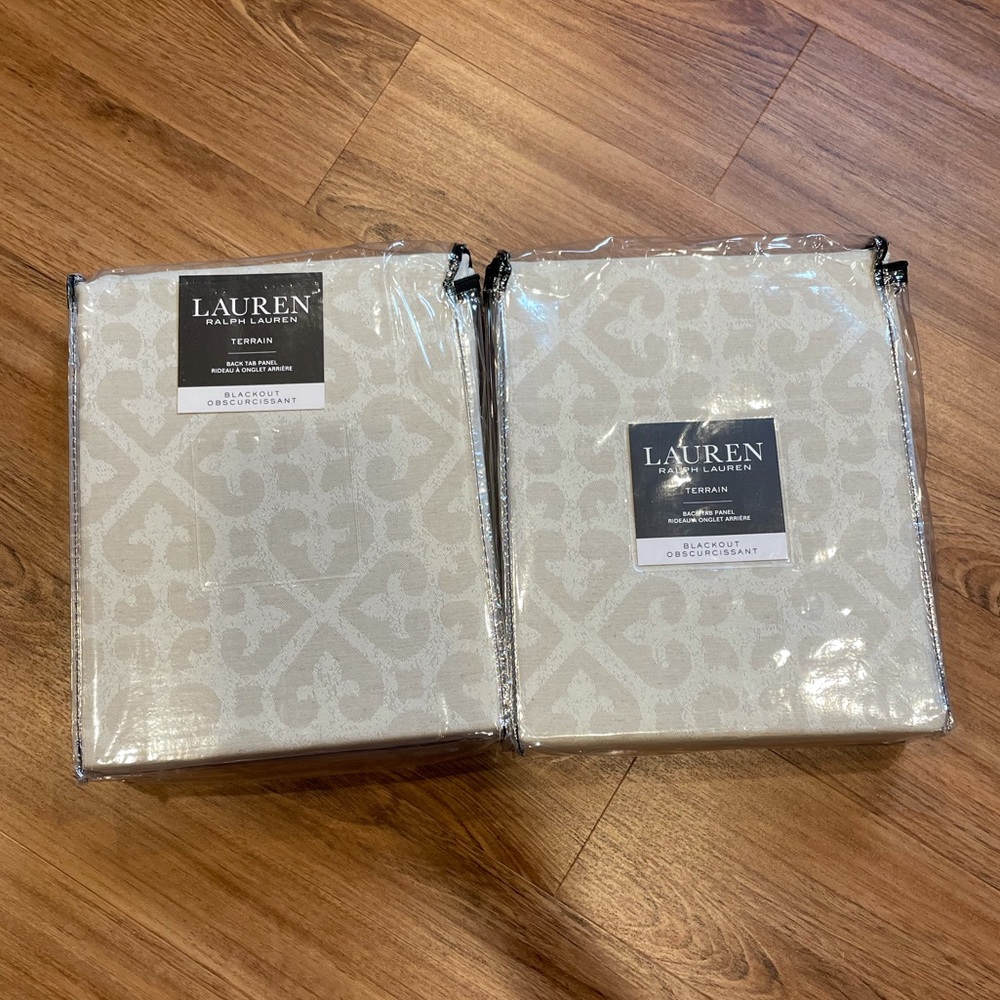 Ralph Lauren 84’’ curtains 2 panels blackout
